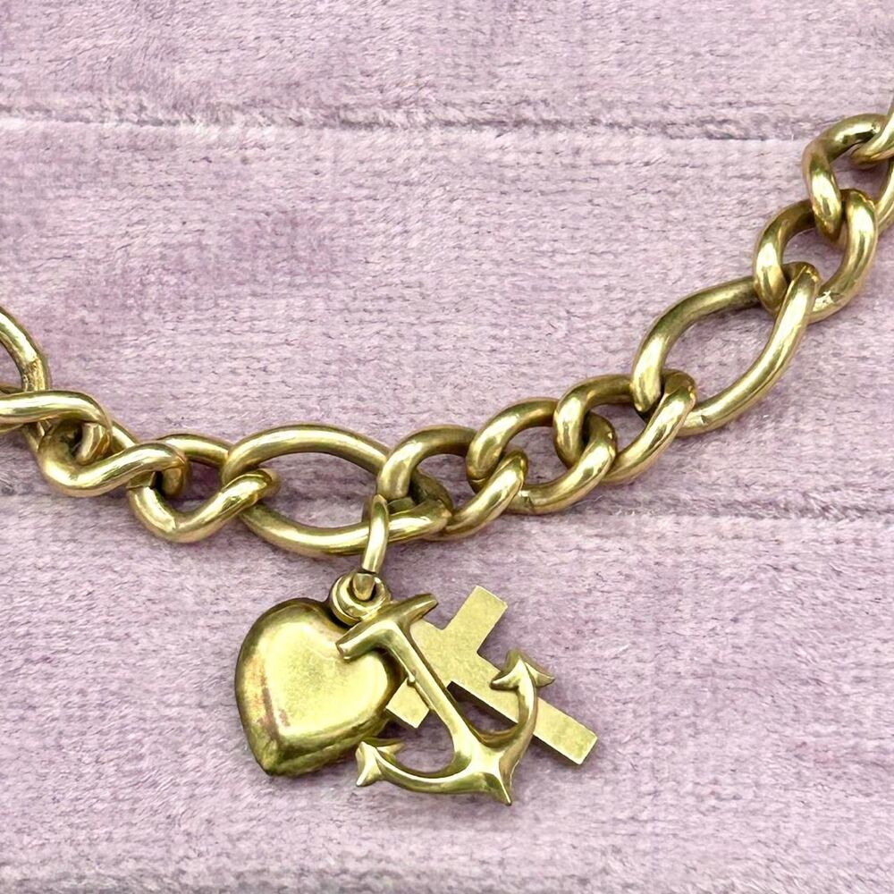 Vintage Gold Filled Charm Bracelet - Picture 2 of 4